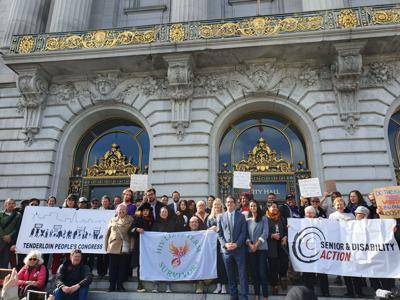 Veritas rally city hall dean preston