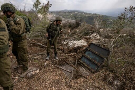 An alleged Hezbollah attack tunnel in southern Lebanon's Naqura region