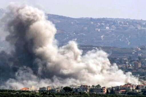 Some rises from an Israeli strike on Lebanon's southern city of Tyre