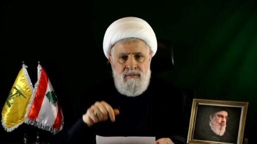'We have the right from a defensive position to target any place" in Israel, Hezbollah deputy chief Naim Qassem said